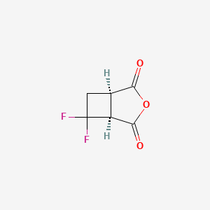 molecular formula C6H4F2O3 B2974729 rac-(1R,5S)-6,6-difluoro-3-oxabicyclo[3.2.0]heptane-2,4-dione,cis CAS No. 2375250-84-1