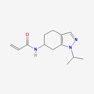 molecular formula C13H19N3O B2974799 N-[1-(propan-2-yl)-4,5,6,7-tetrahydro-1H-indazol-6-yl]prop-2-enamide CAS No. 2093801-82-0