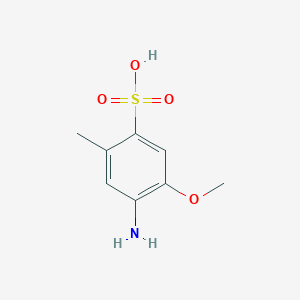 molecular formula C8H11NO4S B029748 Benzenesulfonic acid, 4-amino-5-methoxy-2-methyl- CAS No. 6471-78-9