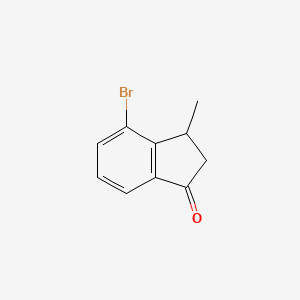 molecular formula C10H9BrO B2974836 4-bromo-3-methyl-2,3-dihydro-1H-inden-1-one CAS No. 102539-53-7
