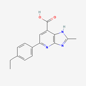5-(4-ethylphenyl)-2-methyl-3H-imidazo[4,5-b]pyridine-7-carboxylic acid