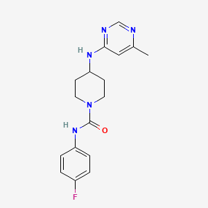 N-(4-Fluorophenyl)-4-[(6-methylpyrimidin-4-yl)amino]piperidine-1-carboxamide