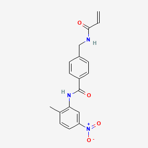 N-(2-methyl-5-nitrophenyl)-4-[(prop-2-enamido)methyl]benzamide