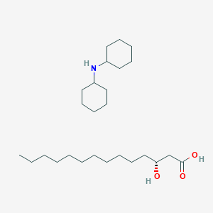molecular formula C26H51NO3 B029749 (R)-3-Hydroxy Myristic Acid Tri(dicyclohexylammonium Salt) CAS No. 76062-98-1