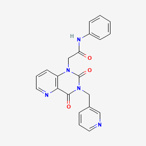2-(2,4-dioxo-3-(pyridin-3-ylmethyl)-3,4-dihydropyrido[3,2-d]pyrimidin-1(2H)-yl)-N-phenylacetamide
