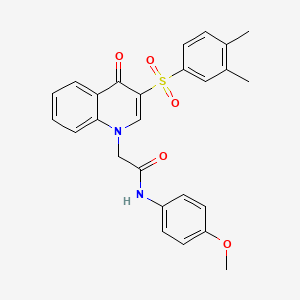 2-(3-((3,4-dimethylphenyl)sulfonyl)-4-oxoquinolin-1(4H)-yl)-N-(4-methoxyphenyl)acetamide