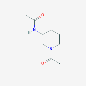 molecular formula C10H16N2O2 B2974920 N-[1-(prop-2-enoyl)piperidin-3-yl]acetamide CAS No. 1183323-27-4
