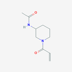 N-(1-prop-2-enoylpiperidin-3-yl)acetamide