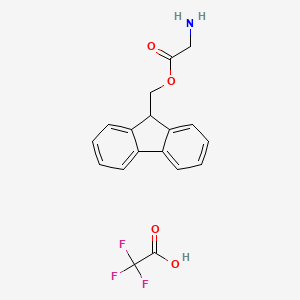 (9H-fluoren-9-yl)methyl 2-aminoacetate, trifluoroacetic acid