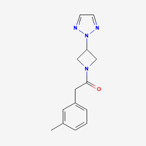 1-(3-(2H-1,2,3-triazol-2-yl)azetidin-1-yl)-2-(m-tolyl)ethan-1-one