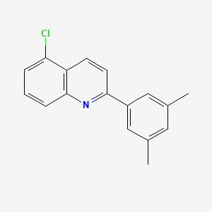 molecular formula C17H14ClN B2974927 5-Chloro-2-(3,5-dimethylphenyl)quinoline CAS No. 1404491-66-2
