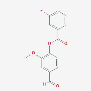 4-Formyl-2-methoxyphenyl 3-fluorobenzoate