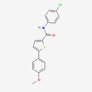 molecular formula C18H14ClNO2S B2974935 N-(4-chlorophenyl)-5-(4-methoxyphenyl)thiophene-2-carboxamide CAS No. 344263-75-8