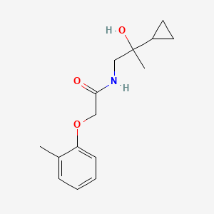 molecular formula C15H21NO3 B2975083 N-(2-cyclopropyl-2-hydroxypropyl)-2-(2-methylphenoxy)acetamide CAS No. 1286719-99-0