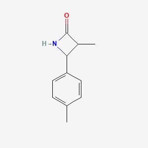 molecular formula C11H13NO B2975127 3-Methyl-4-(4-methylphenyl)azetidin-2-one CAS No. 1500201-44-4