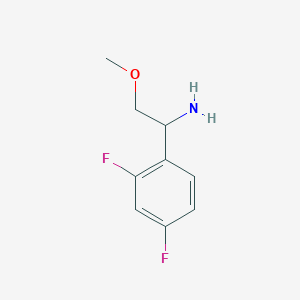 molecular formula C9H11F2NO B2975158 1-(2,4-Difluorophenyl)-2-methoxyethanamine CAS No. 954584-30-6