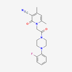 1-(2-(4-(2-Fluorophenyl)piperazin-1-yl)-2-oxoethyl)-4,6-dimethyl-2-oxo-1,2-dihydropyridine-3-carbonitrile