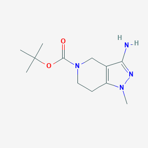 tert-butyl 3-amino-1-methyl-1H,4H,5H,6H,7H-pyrazolo[4,3-c]pyridine-5-carboxylate