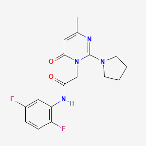 N-(2,5-difluorophenyl)-2-(4-methyl-6-oxo-2-pyrrolidin-1-ylpyrimidin-1(6H)-yl)acetamide