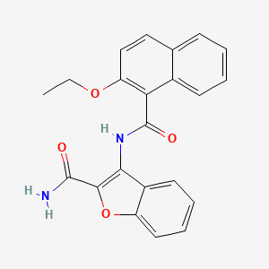 3-[(2-Ethoxynaphthalene-1-carbonyl)amino]-1-benzofuran-2-carboxamide