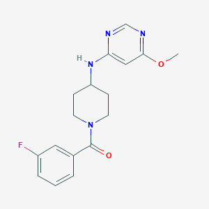 molecular formula C17H19FN4O2 B2975289 N-[1-(3-fluorobenzoyl)piperidin-4-yl]-6-methoxypyrimidin-4-amine CAS No. 2415469-18-8