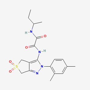 N1-(sec-butyl)-N2-(2-(2,4-dimethylphenyl)-5,5-dioxido-4,6-dihydro-2H-thieno[3,4-c]pyrazol-3-yl)oxalamide
