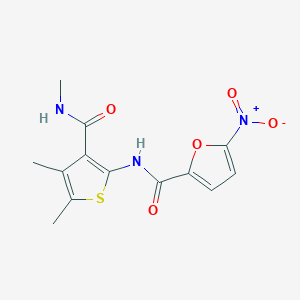 N-(4,5-dimethyl-3-(methylcarbamoyl)thiophen-2-yl)-5-nitrofuran-2-carboxamide