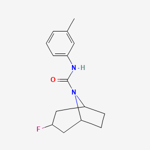 3-Fluoro-N-(3-methylphenyl)-8-azabicyclo[3.2.1]octane-8-carboxamide