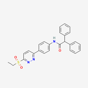 N-(4-(6-(ethylsulfonyl)pyridazin-3-yl)phenyl)-2,2-diphenylacetamide