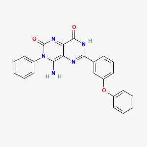 4-Imino-3-phenyl-6-(3-phenoxyphenyl)-1,3,7-trihydro-5,7-diazaquinazoline-2,8-dione