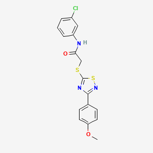 N-(3-chlorophenyl)-2-((3-(4-methoxyphenyl)-1,2,4-thiadiazol-5-yl)thio)acetamide