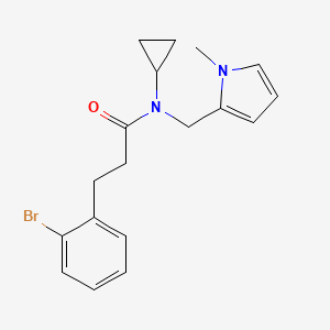 B2975318 3-(2-bromophenyl)-N-cyclopropyl-N-((1-methyl-1H-pyrrol-2-yl)methyl)propanamide CAS No. 1797613-13-8
