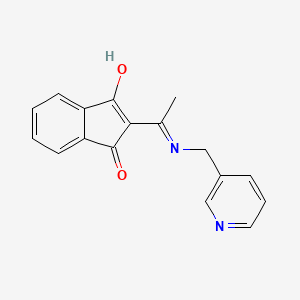 2-(((3-Pyridylmethyl)amino)ethylidene)indane-1,3-dione