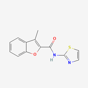 3-methyl-N-(1,3-thiazol-2-yl)-1-benzofuran-2-carboxamide
