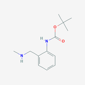 molecular formula C13H20N2O2 B2975347 tert-butyl N-[2-(methylaminomethyl)phenyl]carbamate CAS No. 1493336-44-9