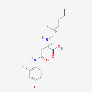 4-((2,4-Difluorophenyl)amino)-2-((2-ethylhexyl)amino)-4-oxobutanoic acid