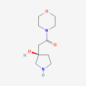 2-(3-Hydroxypyrrolidin-3-yl)-1-morpholinoethan-1-one