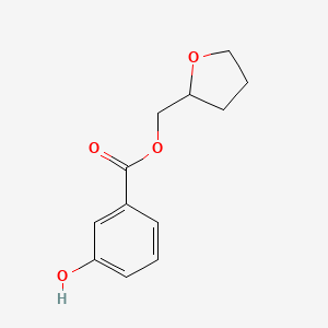 molecular formula C12H14O4 B2975366 Tetrahydro-2-furanylmethyl 3-hydroxybenzoate CAS No. 914452-94-1
