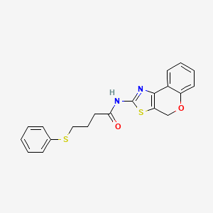 molecular formula C20H18N2O2S2 B2975371 N-(4H-chromeno[4,3-d]thiazol-2-yl)-4-(phenylthio)butanamide CAS No. 922950-16-1