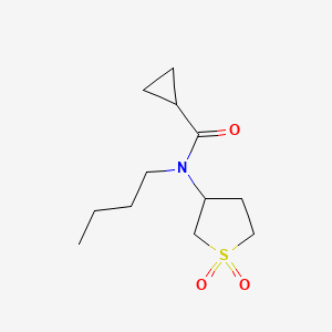 molecular formula C12H21NO3S B2975372 N-butyl-N-(1,1-dioxo-1??-thiolan-3-yl)cyclopropanecarboxamide CAS No. 898413-12-2