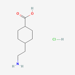4-(2-Aminoethyl)cyclohexane-1-carboxylic acid hydrochloride