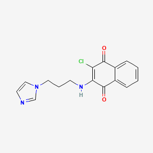 2-chloro-3-{[3-(1H-imidazol-1-yl)propyl]amino}naphthoquinone