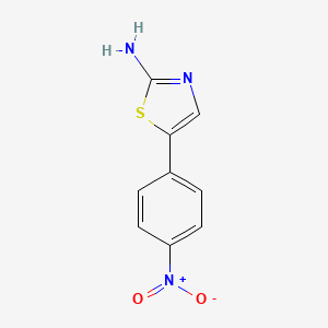 molecular formula C9H7N3O2S B2975381 5-(4-Nitrophenyl)thiazol-2-amine CAS No. 40353-58-0