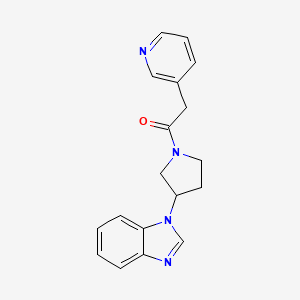 1-(3-(1H-benzo[d]imidazol-1-yl)pyrrolidin-1-yl)-2-(pyridin-3-yl)ethanone