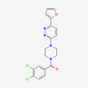 (3,4-Dichlorophenyl)(4-(6-(furan-2-yl)pyridazin-3-yl)piperazin-1-yl)methanone