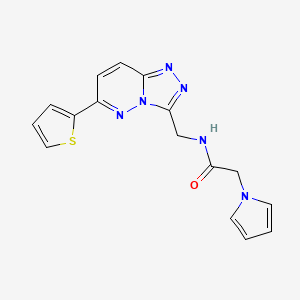 2-(1H-pyrrol-1-yl)-N-((6-(thiophen-2-yl)-[1,2,4]triazolo[4,3-b]pyridazin-3-yl)methyl)acetamide