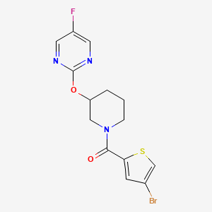 (4-Bromothiophen-2-yl)(3-((5-fluoropyrimidin-2-yl)oxy)piperidin-1-yl)methanone