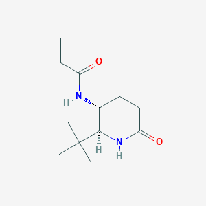N-[(2S,3R)-2-tert-butyl-6-oxopiperidin-3-yl]prop-2-enamide