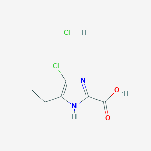 4-chloro-5-ethyl-1H-imidazole-2-carboxylic acid hydrochloride