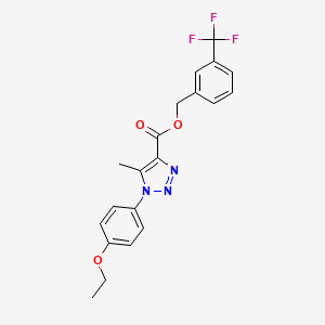 3-(trifluoromethyl)benzyl 1-(4-ethoxyphenyl)-5-methyl-1H-1,2,3-triazole-4-carboxylate